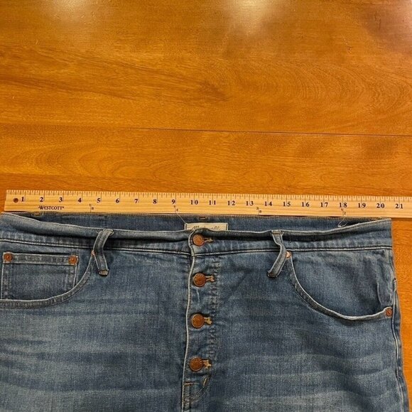 Madewell Slim Wide Leg Crop Jeans Olympia Wash - Picture 4 of 10
